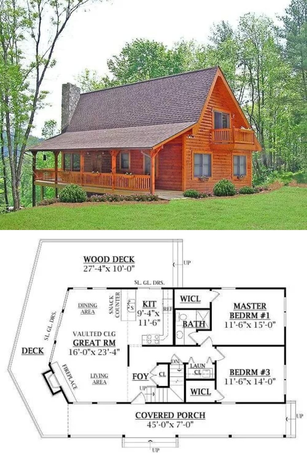 This log home features a warm, inviting façade that blends rustic charm with modern comfort, making it equally suited for a tranquil vacation retreat or a cozy year-round residence. Three sides of the home are wrapped in expansive porches and decks, perfectly positioned to capture breathtaking views of mountains, forests, or water.
