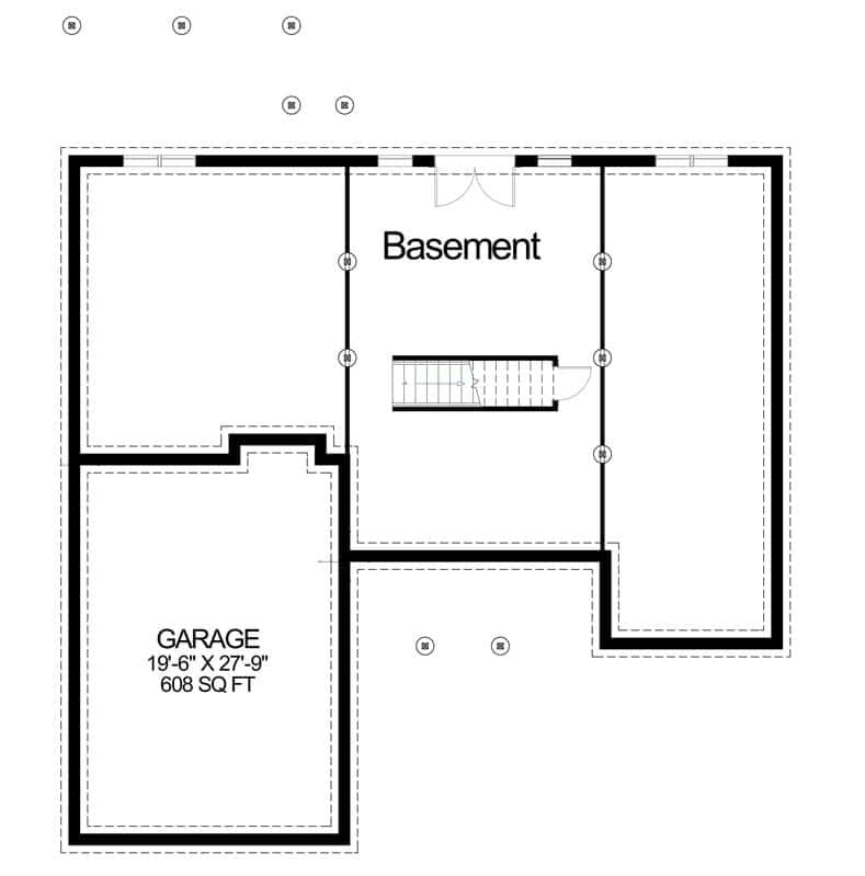 Explore This Spacious Basement Layout with Integrated Garage
