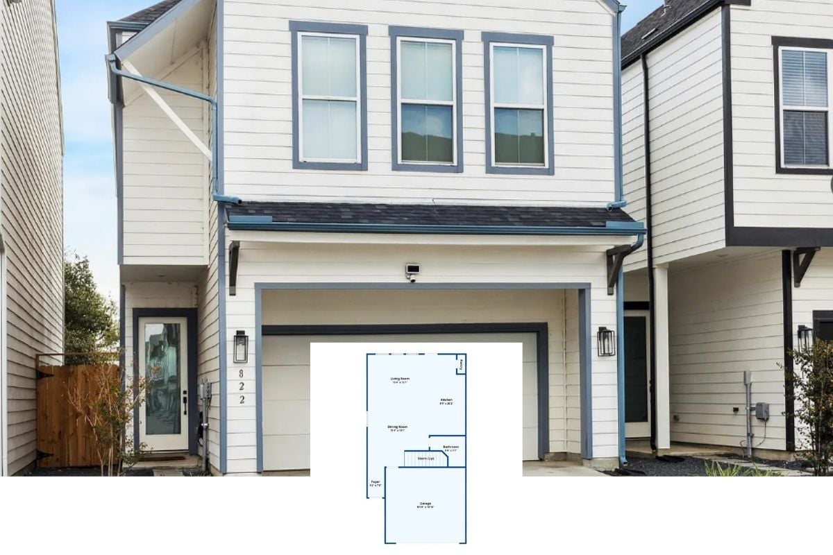3-Bedroom Contemporary-Style Single Family Home with Double Garage (1,948 Sq. Ft. Floor Plan)