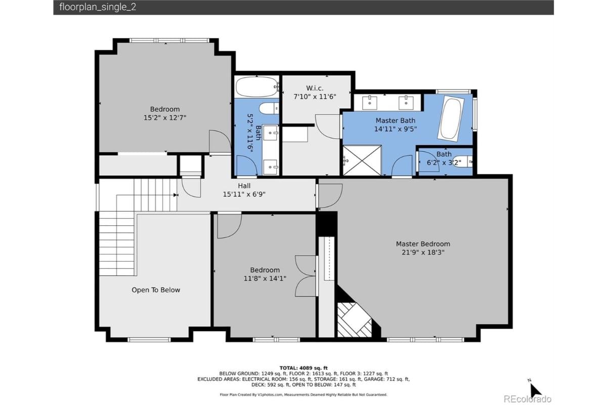 Second Level Floor Plan