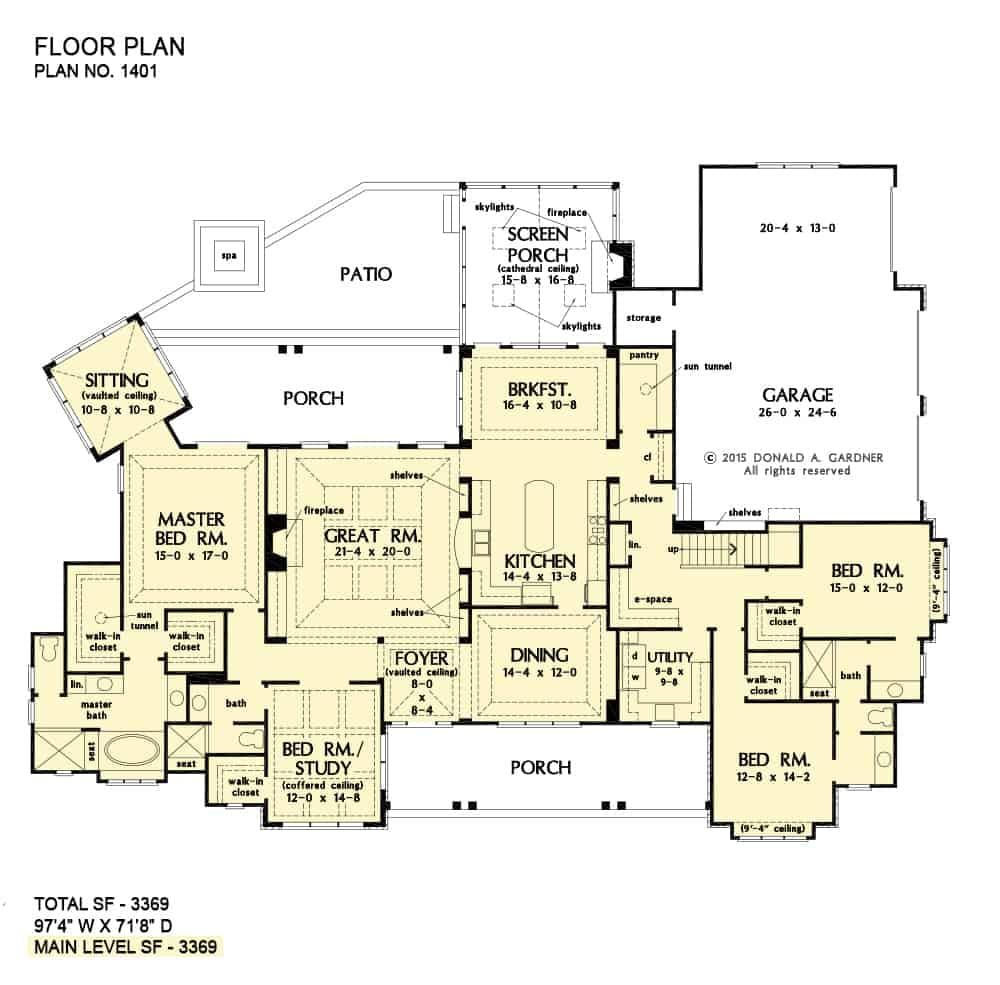 Explore This Thoughtfully Laid Out Floor Plan with a Cozy Screen Porch