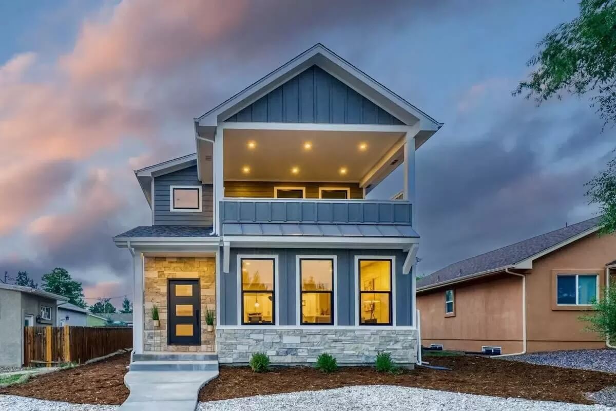 Country-Style 4-Bedroom Home with Flex Room and Rear Garage (Floor Plan)