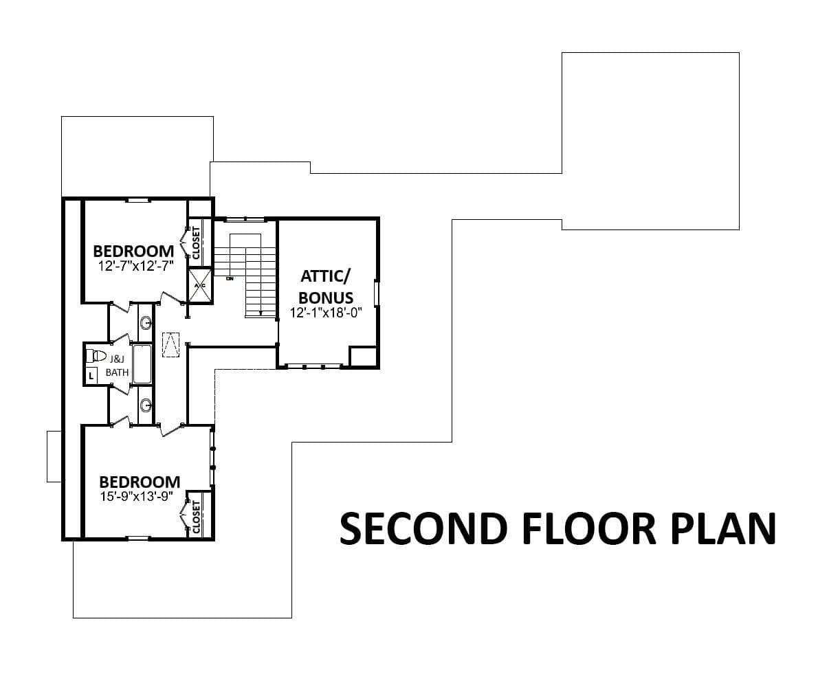 Exploring the Versatile Bonus Space in This Second Floor Plan