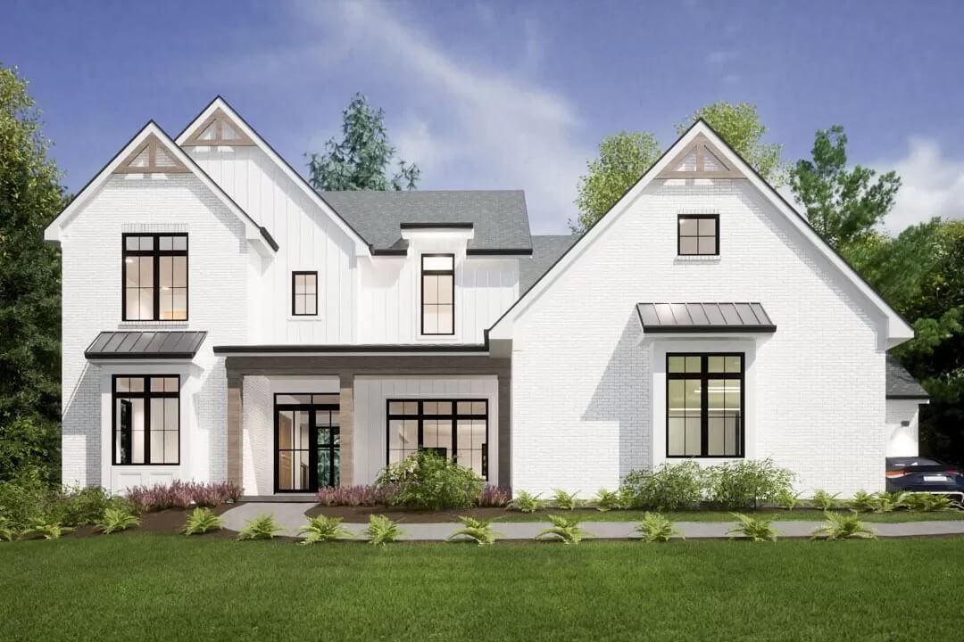 New American-Style 4-Bedroom Home with Jack & Jill Bath and Open-Concept Living (Floor Plan)