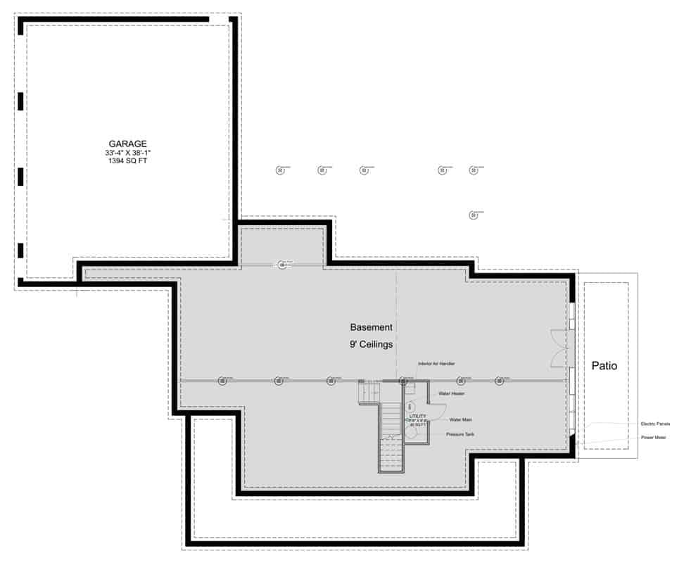 Exploring the Basement Layout with 9-Foot Ceilings