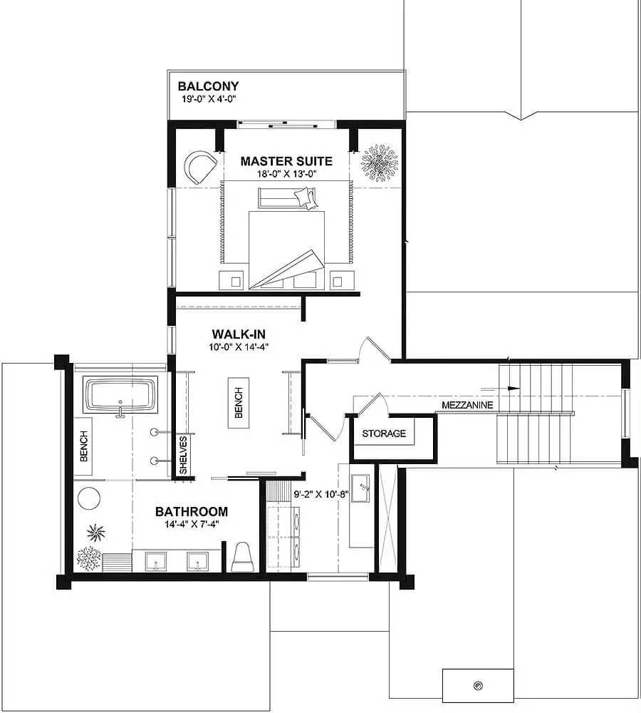 Explore This Master Suite with Its Own Balcony Retreat