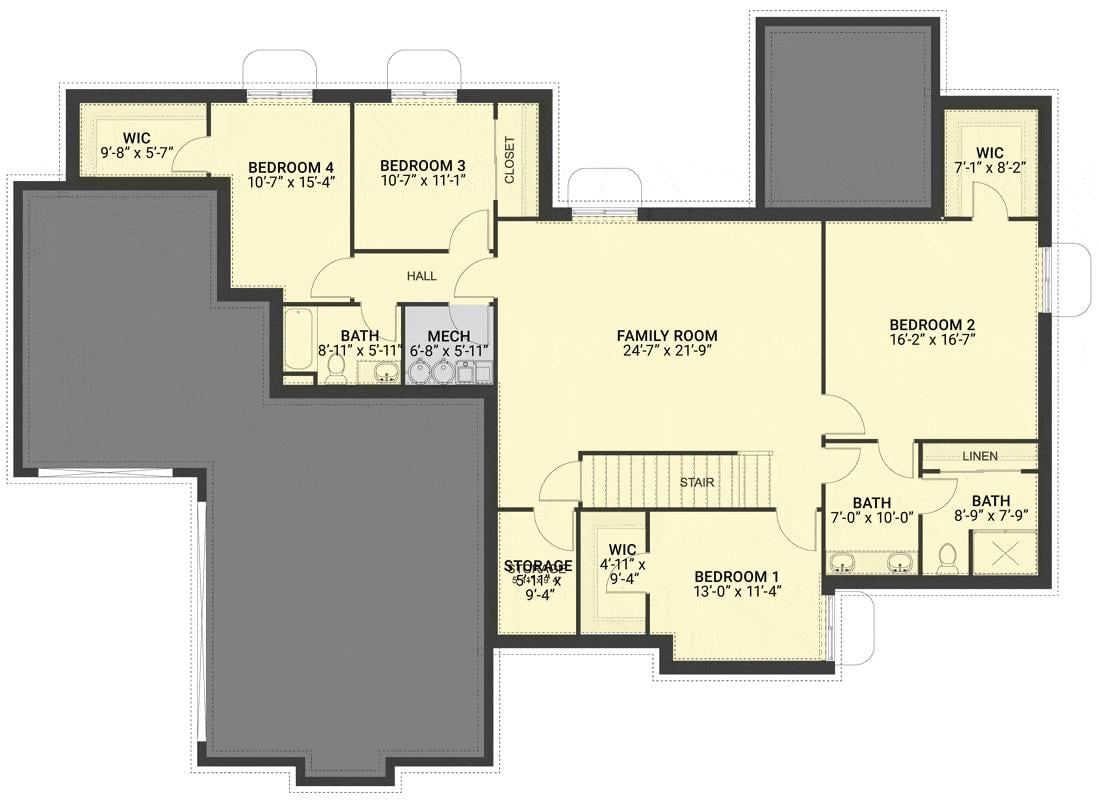 Explore the Spacious Lower Level with a Central Family Room