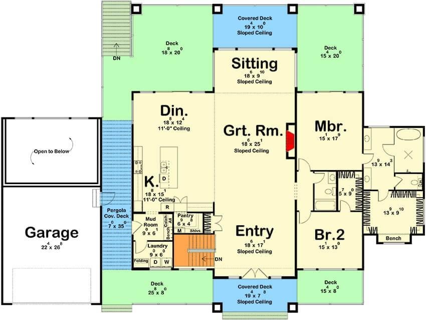 Explore This Spacious Floor Plan with a Central Great Room