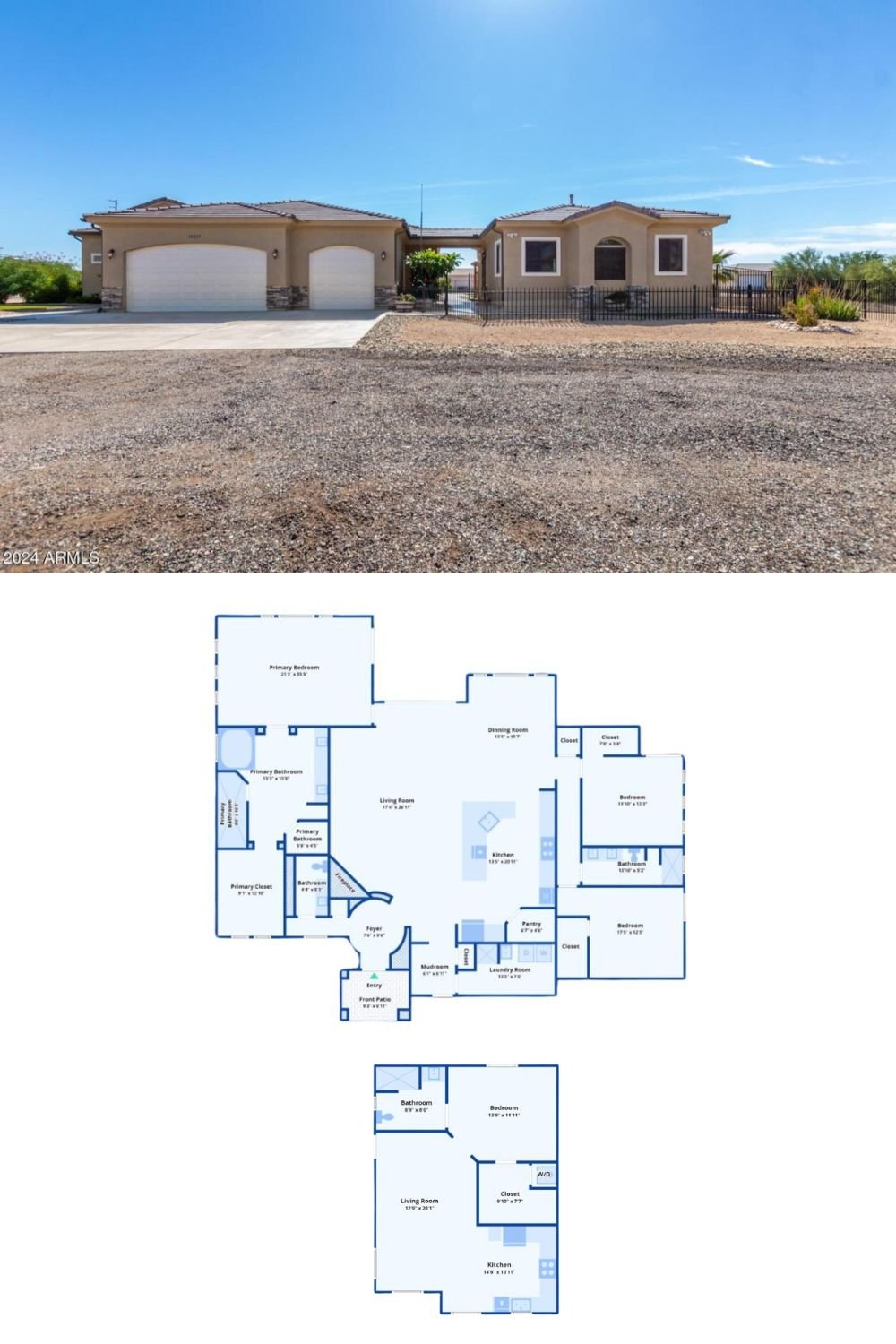4-Bedroom Custom Home with Pool and Guest Casita (3,300 Sq. Ft. Floor Plan)