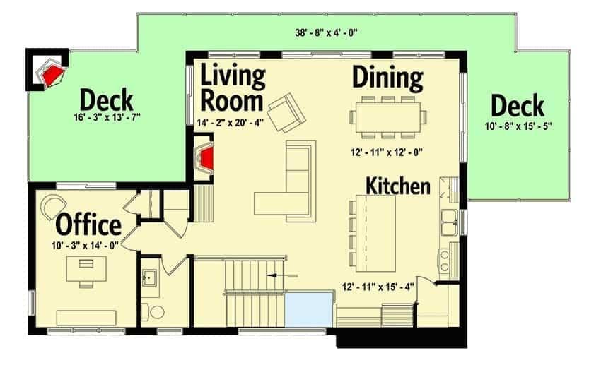 Explore the Spacious Layout with Dual Deck Access
