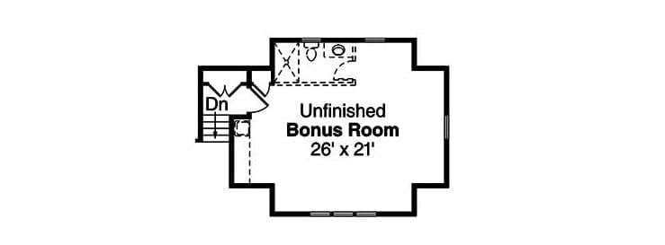 Explore the Versatile Unfinished Bonus Room Layout