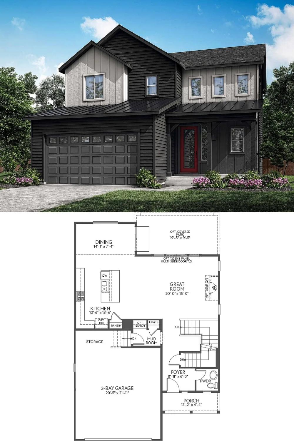 3-Bedroom Single Family Home with Porch and Double Garage