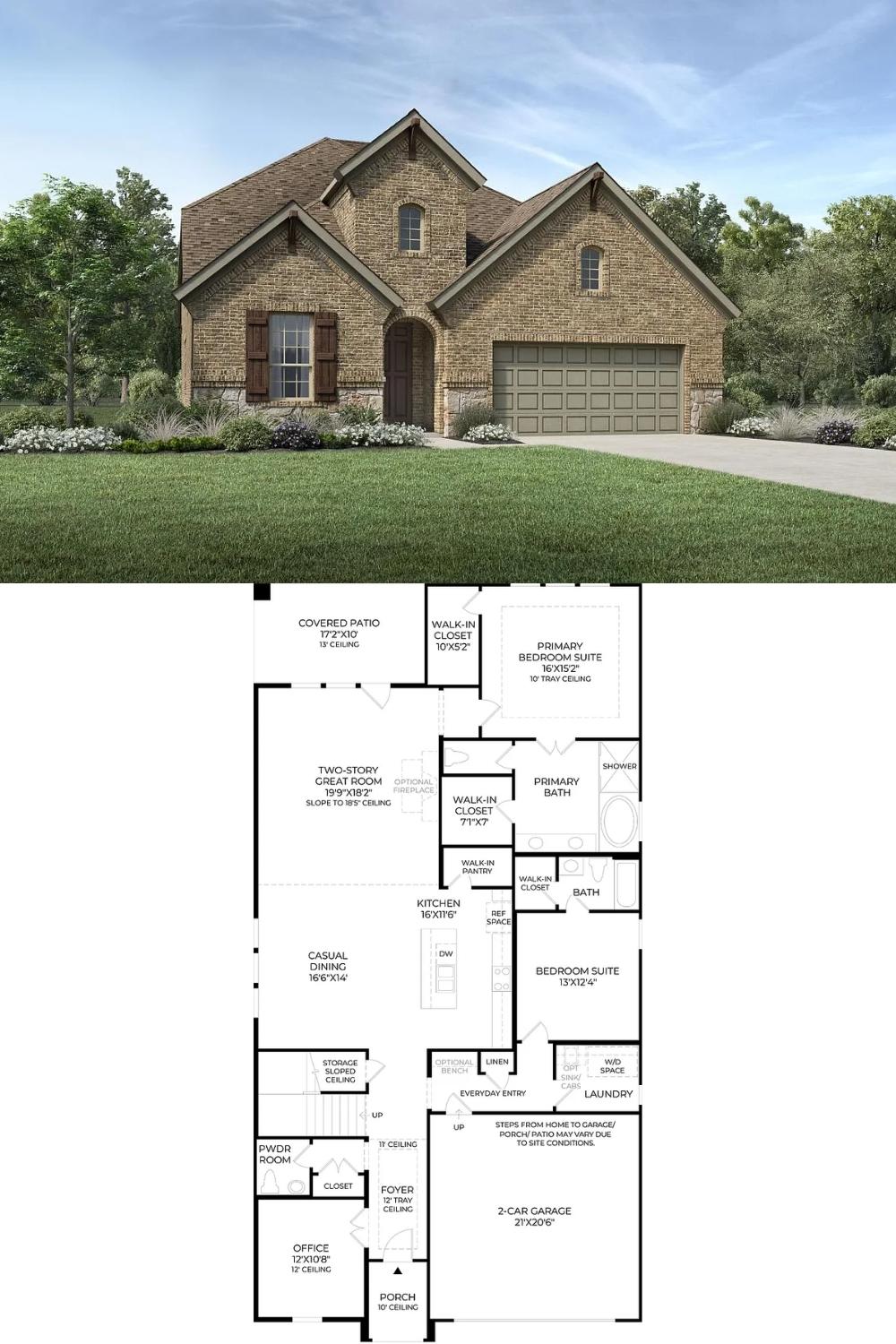 4-Bedroom Single Family Home with Covered Patio and Double Garage 