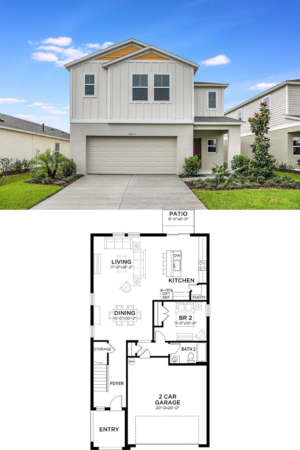 5-Bedroom Single Family Home with Patio and Double Garage