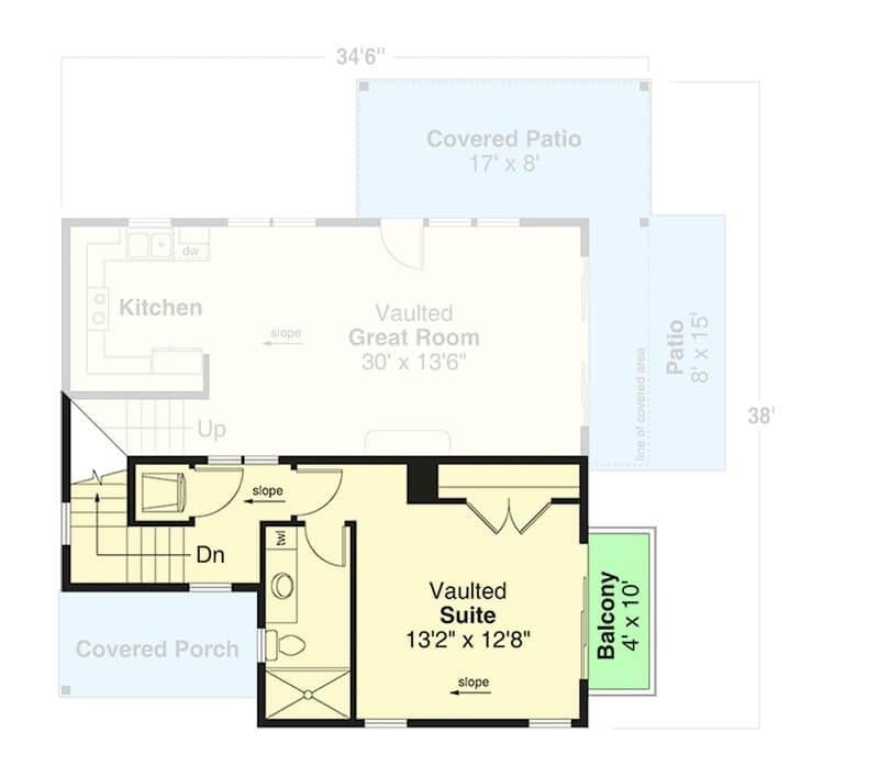 Explore the Vaulted Great Room and Suite Layout