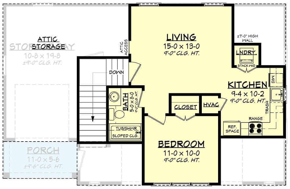 Compact Living with Smart Use of Space: Check Out the Attic Storage
