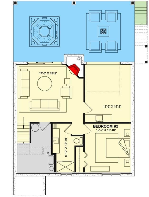 Explore This Unique Floor Plan Featuring a Hot Tub Nook