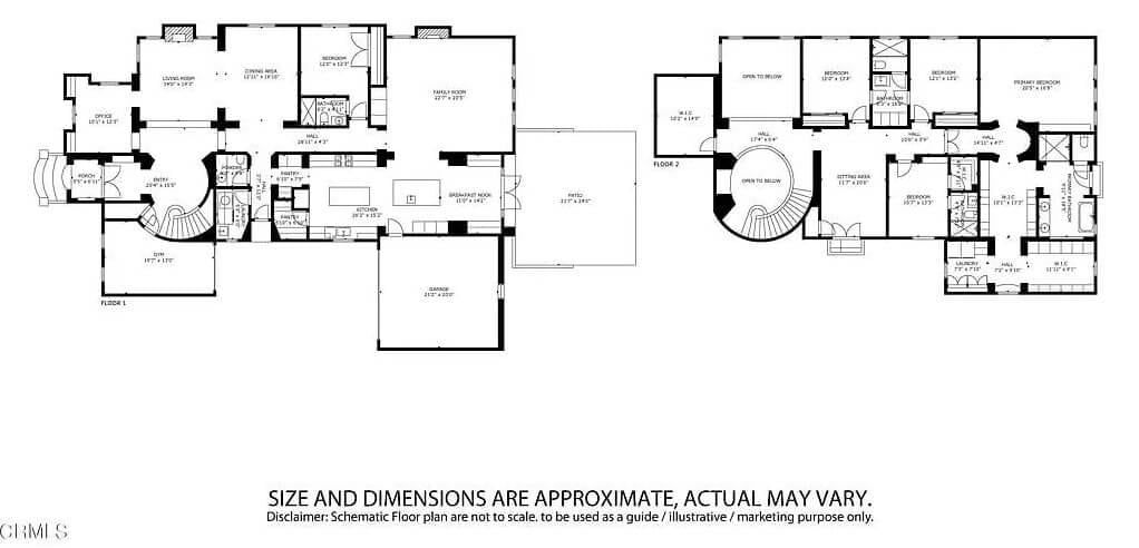 Explore the Flow of This Two-Story Floor Plan with Curved Staircase