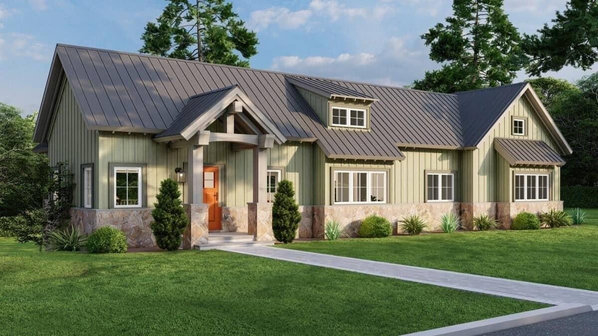 Charming Ranch-Style Home with Striking Metal Roof