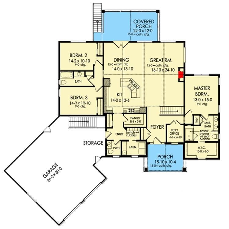 Explore This Thoughtfully Designed Floor Plan with Spacious Great Room