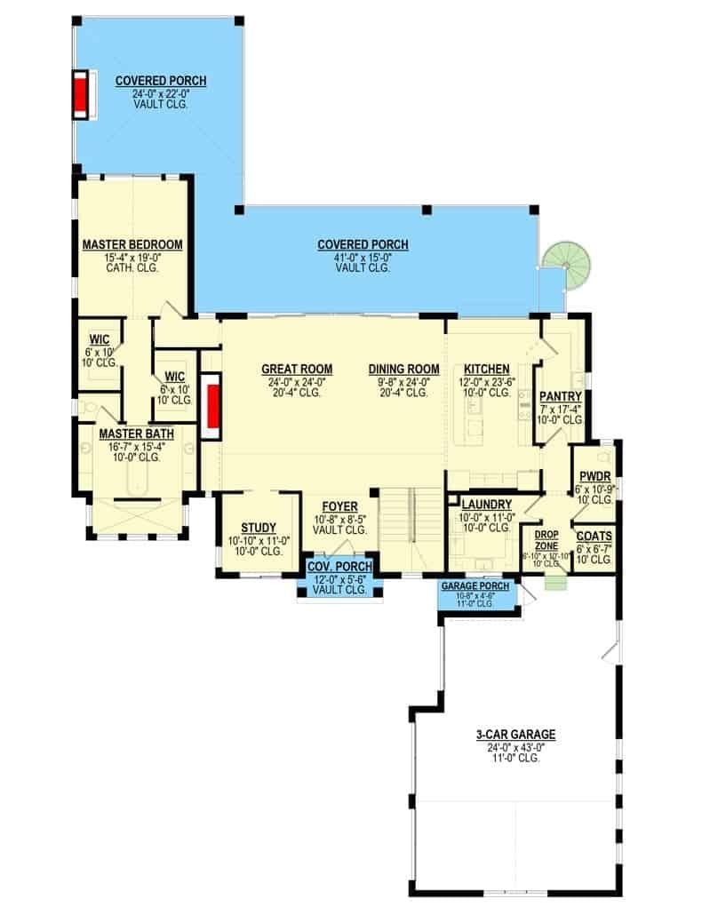 Take a Peek at This Spacious Floor Plan with a Vaulted Great Room