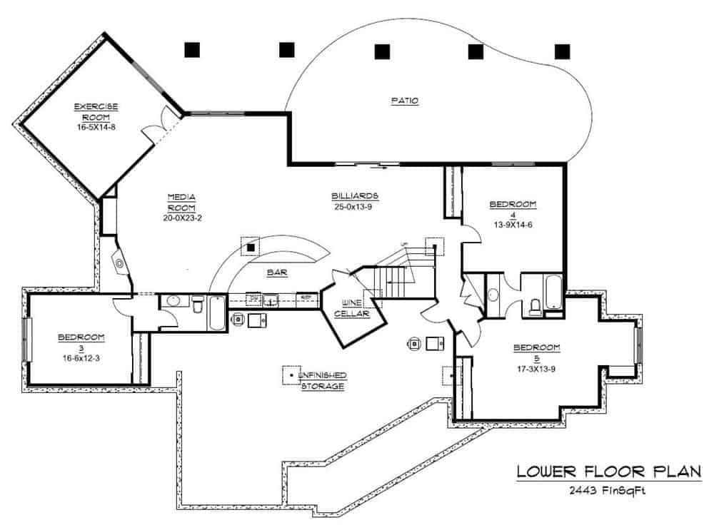 Explore the Versatile Lower Floor Plan with a Media Room and Bar