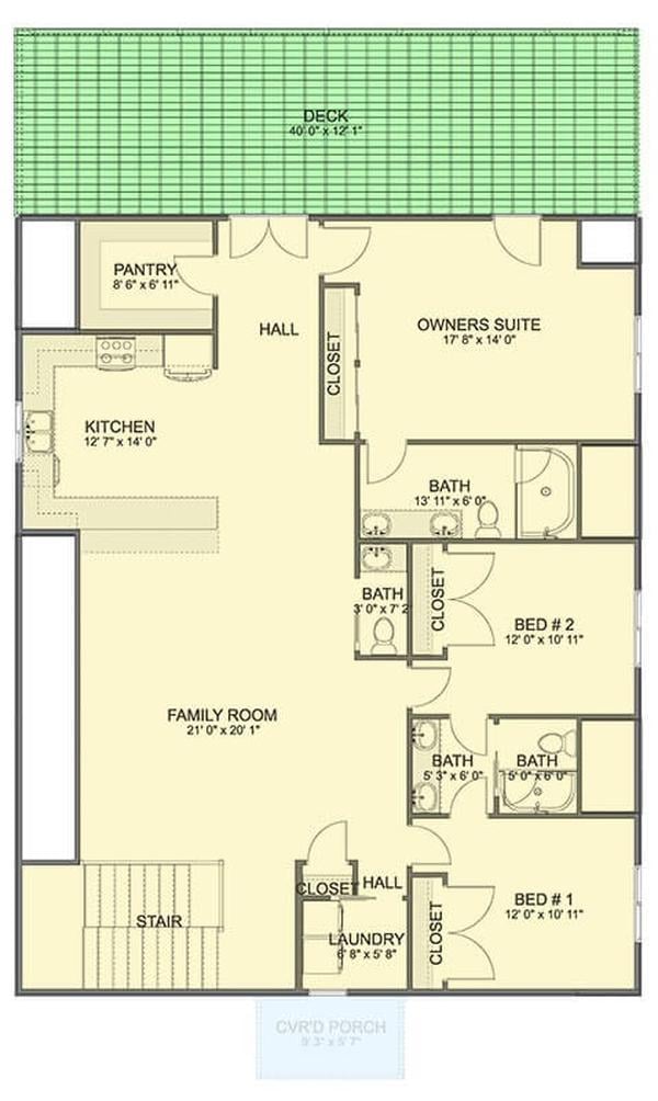 Explore the Spacious Layout with a Central Family Room