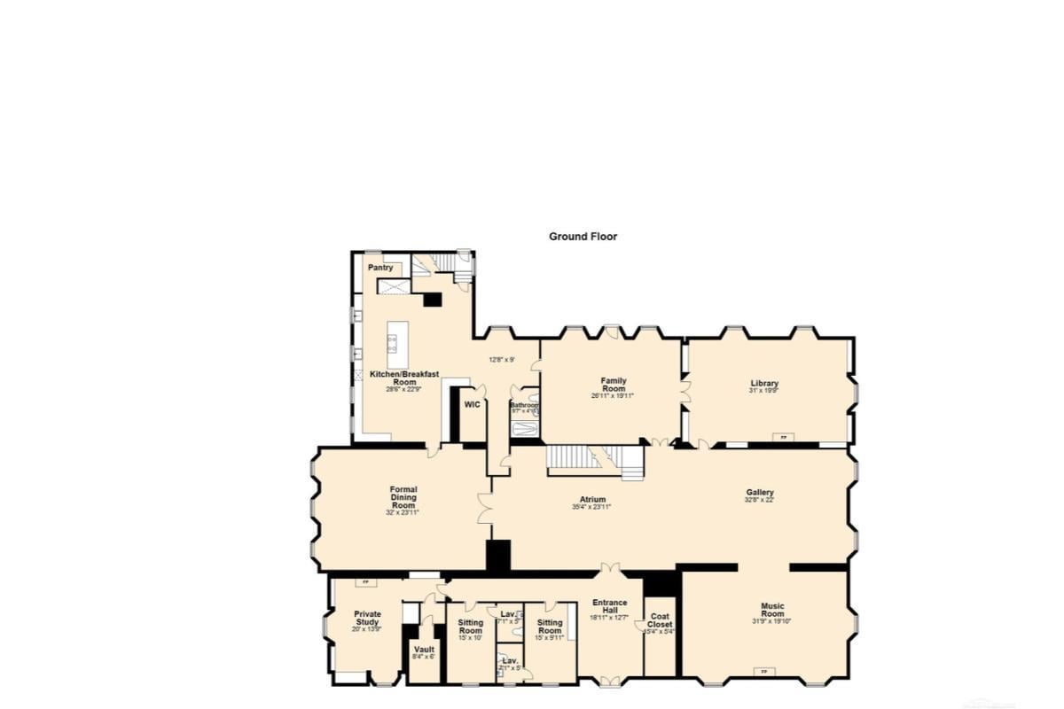 Explore the Expansive Layout of This Ground Floor Plan