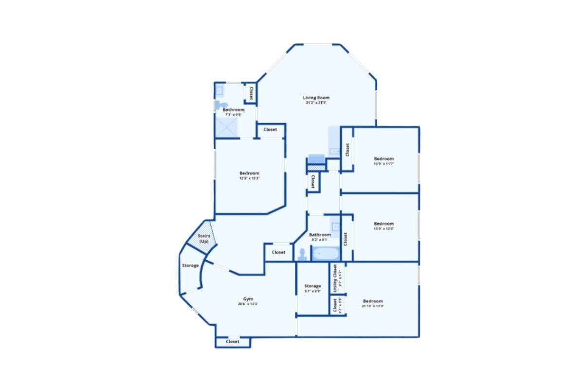 Explore This Spacious Layout Featuring a Dedicated Gym Area