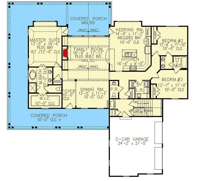 Explore the Open Layout with Vaulted Ceilings in This Family-Friendly Home