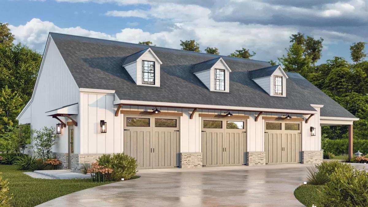 Check Out This Classic Carriage House Style with Dormer Windows