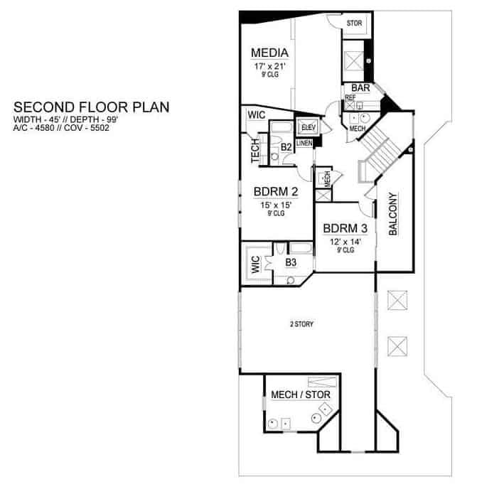 Explore the Spacious Media Room on the Second Floor