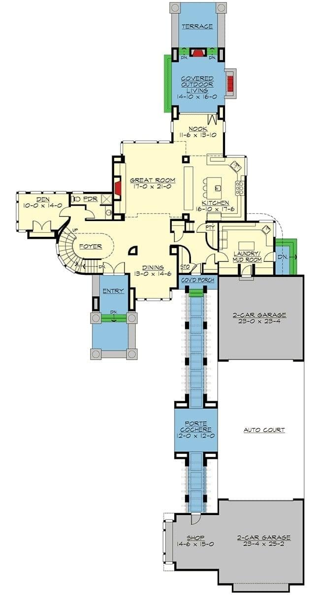 Explore This Thoughtfully Designed Floor Plan with Great Room and Covered Outdoor Space