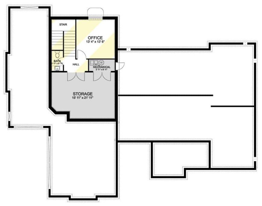 Explore the Efficient Layout of This Basement Office Space