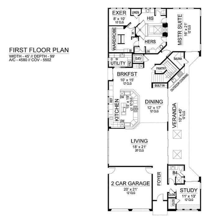 Explore the Spacious First Floor with a Masterful Suite and Sauna