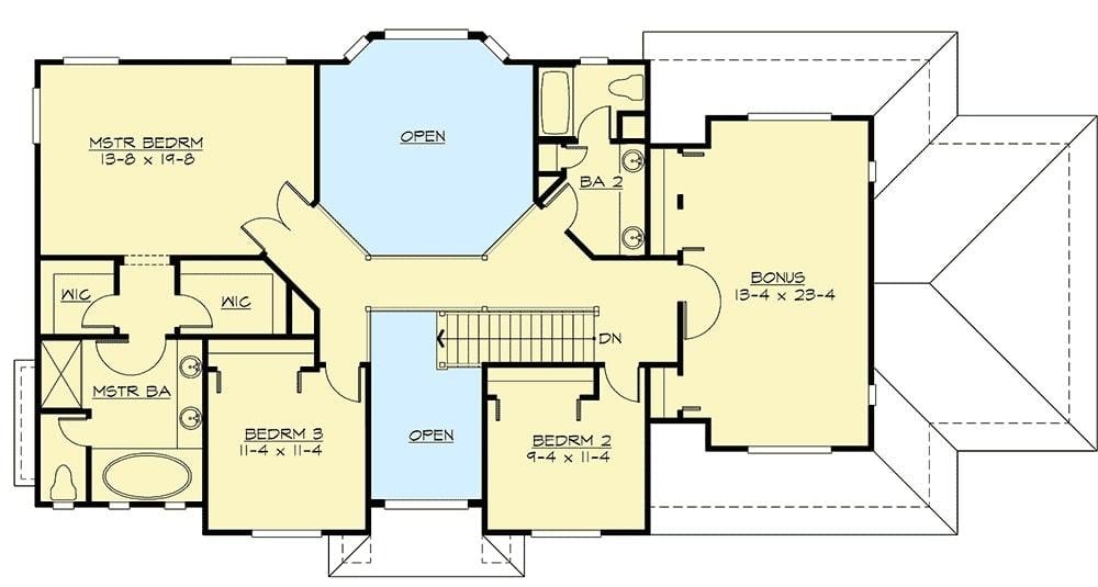 Check Out the Open Layout in This Second-Floor Plan
