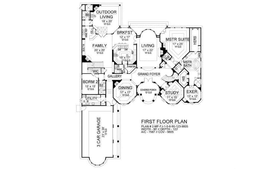 Explore This Expansive First Floor with Unique Octagonal Dining Room
