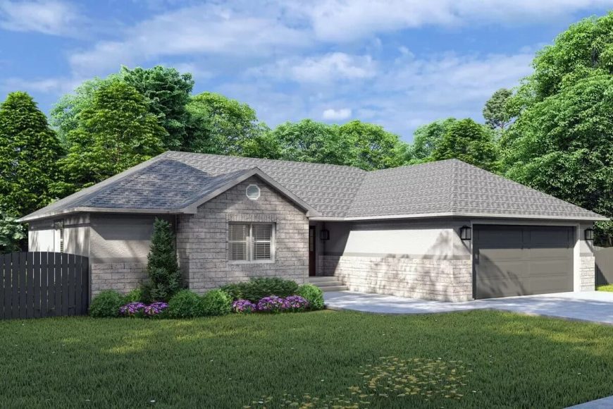 4-Bedroom Ranch with Double Garage and Optional Finished Basement ...