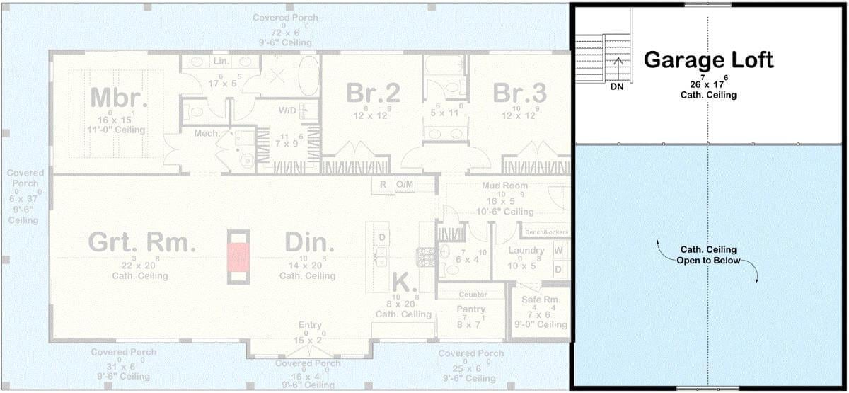 Exploring the Spacious Layout with a Versatile Garage Loft