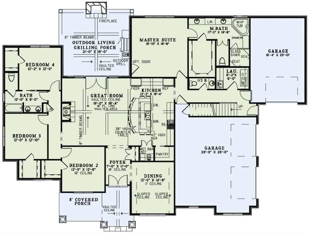 Spacious Ranch-Style Layout with Dual Garages