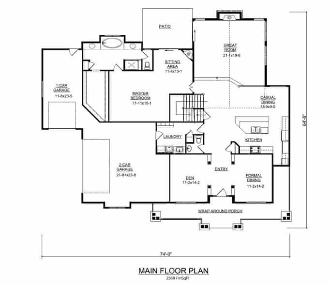 Explore This Spacious Floor Plan with a Wrap-Around Porch