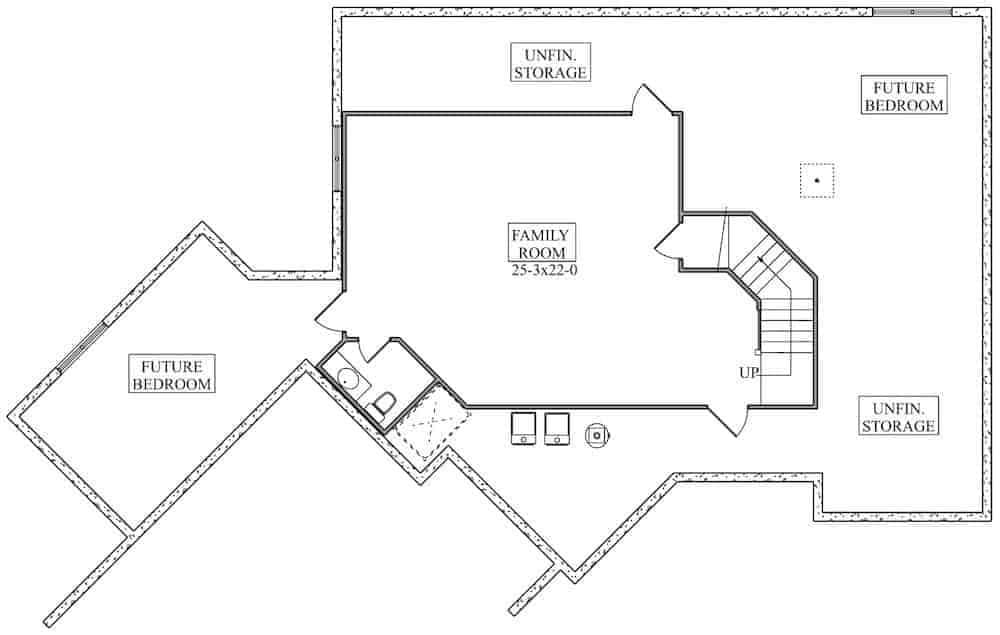 Explore the Versatile Layout of This Basement Floorplan