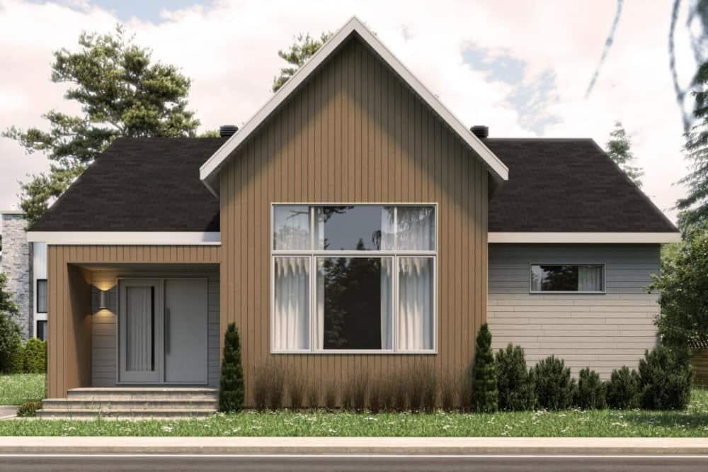 Simple Yet Striking: A Modern Gable-Fronted Home
