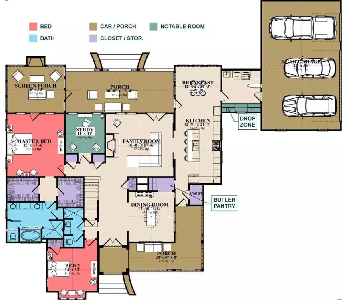 Explore This Thoughtfully Designed Floor Plan with a Cozy Family Room