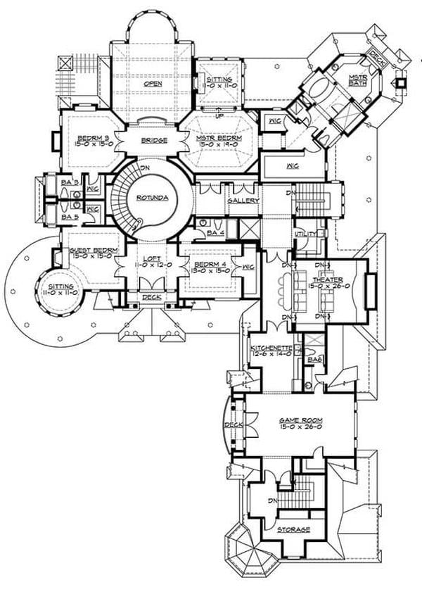 Explore This Intriguing Floor Plan with a Central Rotunda