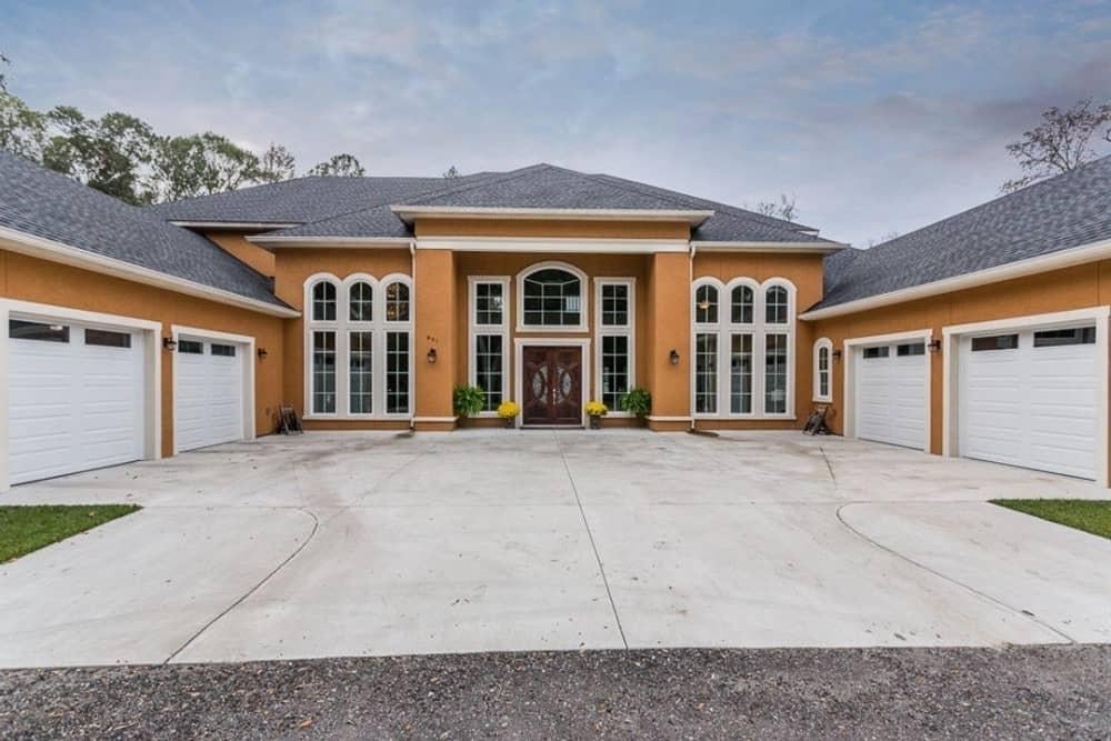 Grand Arched Windows Define This Stately Facade