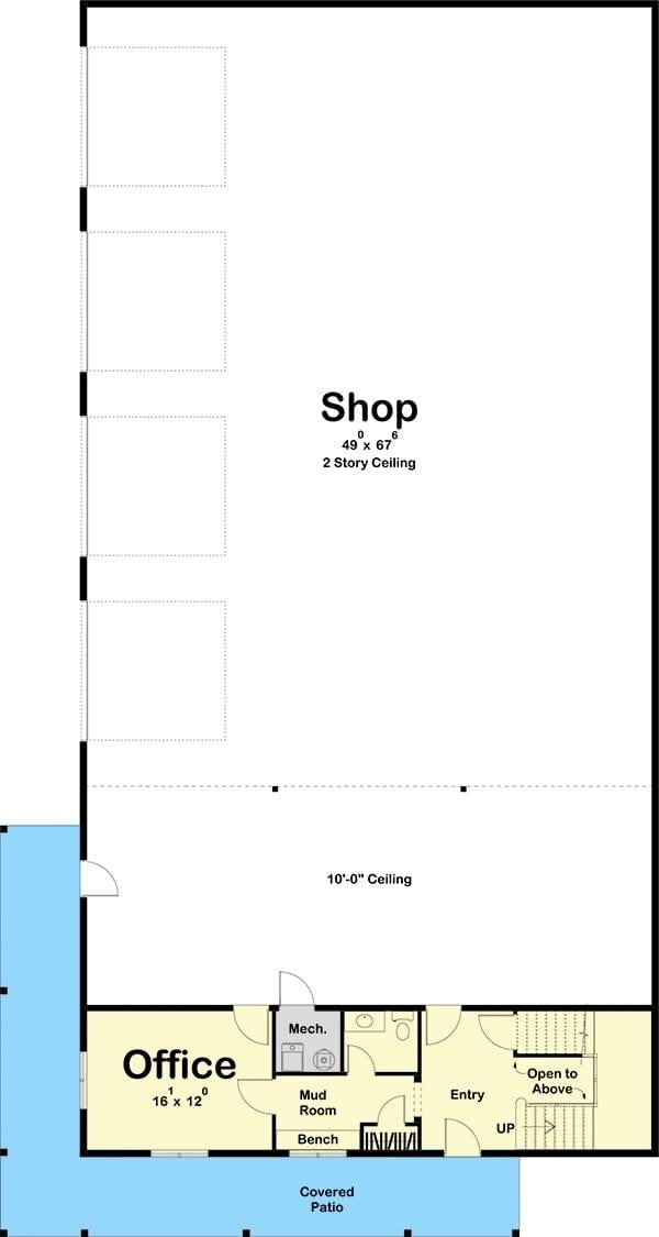 Explore the Expansive Two-Story Shop with Adjoining Office