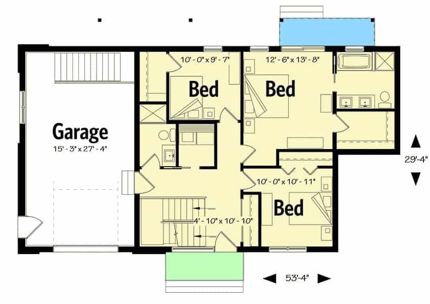 Check Out This Practical Layout with a Spacious Garage