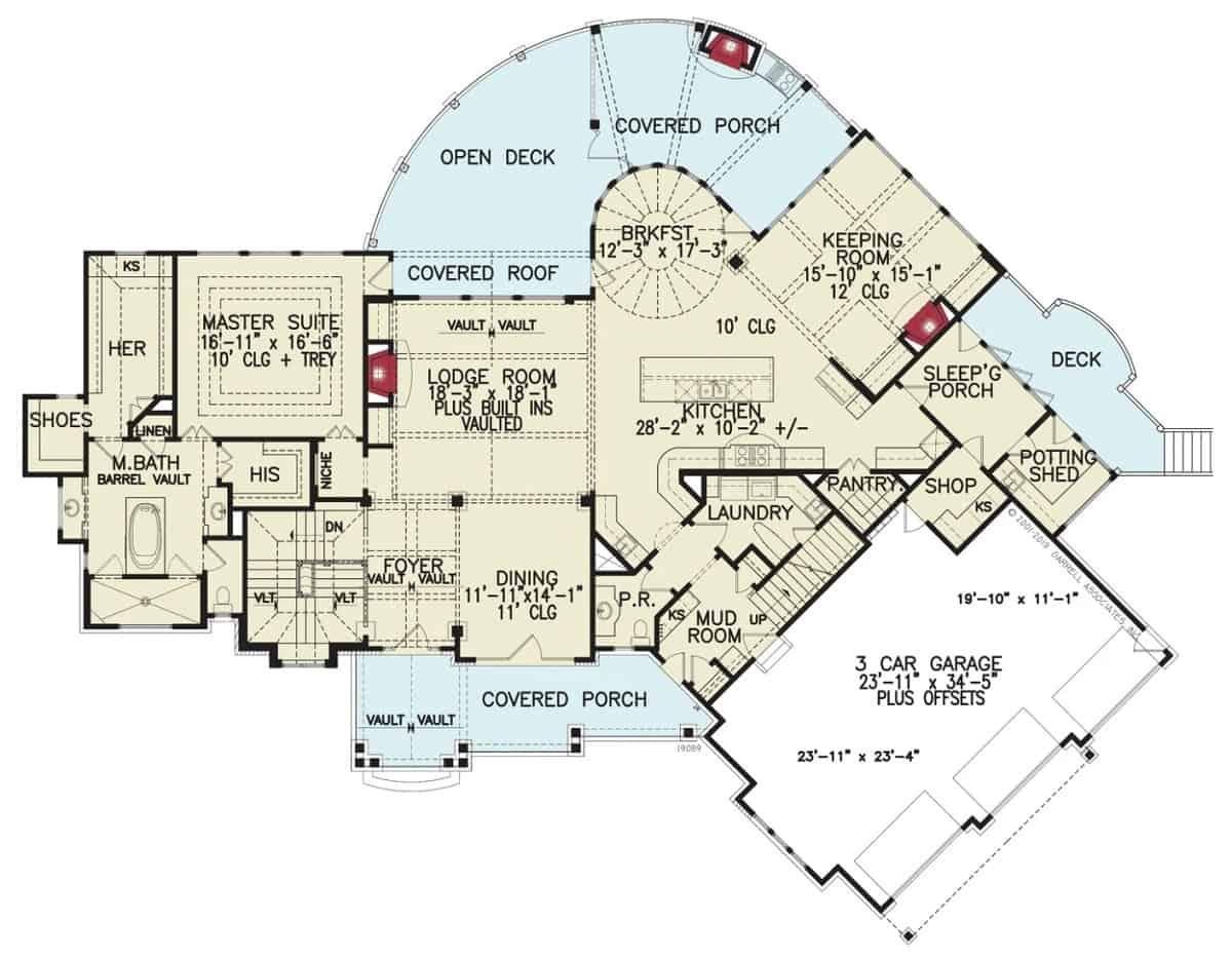 Explore the Versatile Layout with a Cozy Keeping Room