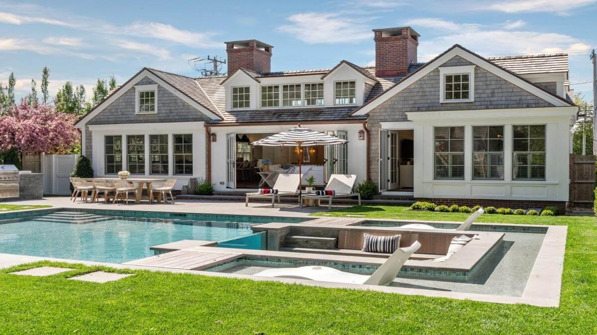 Wow, Check Out This Poolside Haven with Classic Cape Cod Charm